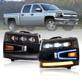 VLAND LED Headlights For Chevrolet Silverado 1500 2500HD 3500HD 2007-2013